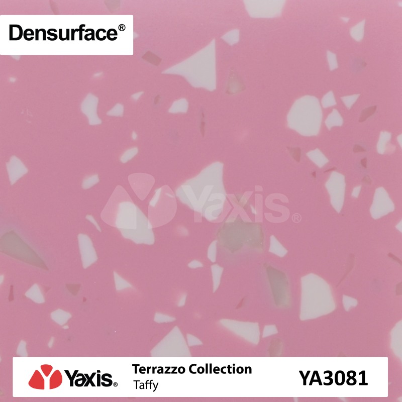 YA3081 Taffy Solid Surface Pink Terrazzo